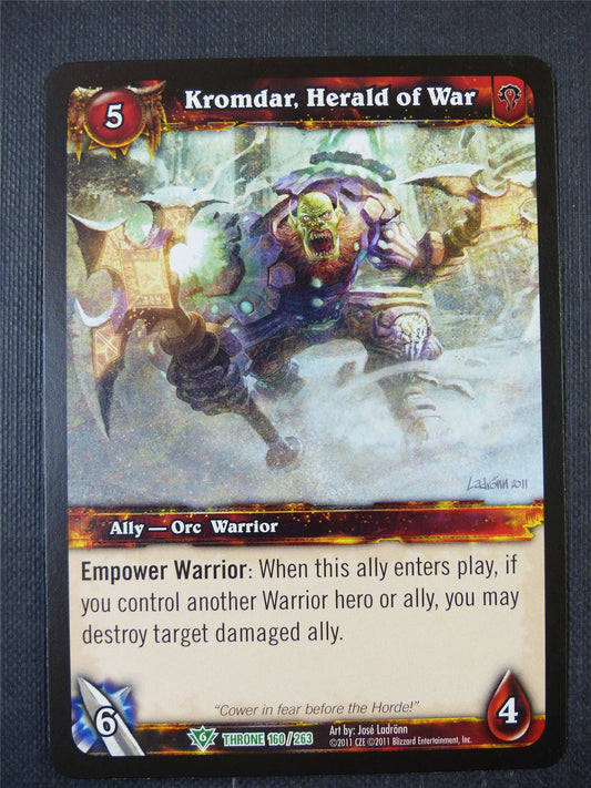Kromdar Herald of War 160/263 - WoW Card #1D0
