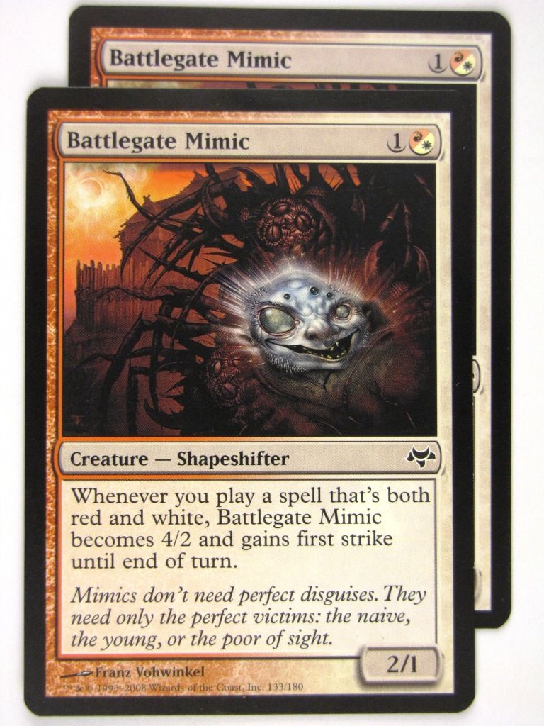 MTG Magic: The Gathering Cards: BATTLEGATE MIMIC x2: EVE