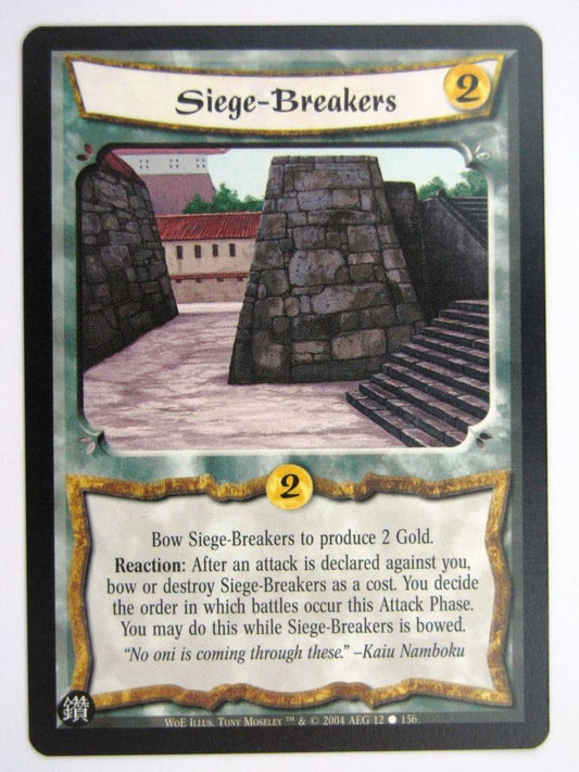 Vintage L5R Cards: SIEGE-BREAKERS # 27E72