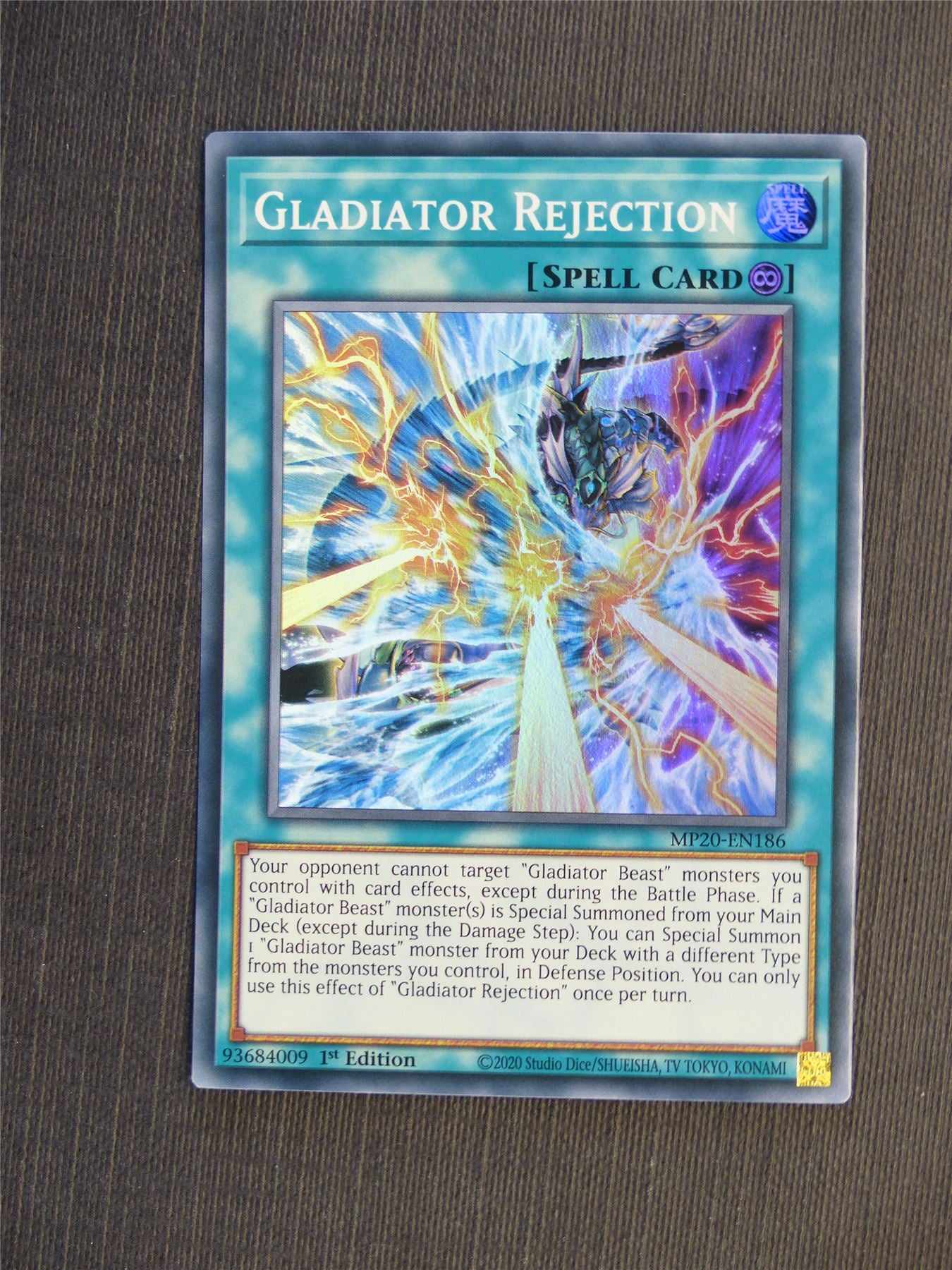 Gladiator Rejection MP20 Super Rare - 1st ed - Yugioh Cards #5IX