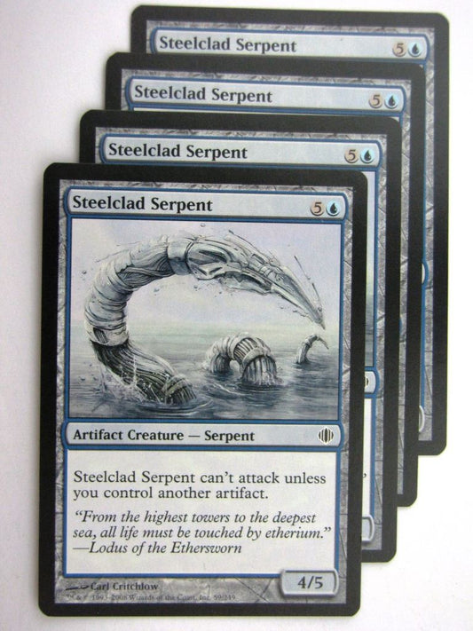 MTG Magic Cards: STEELCLAD SERPENT x4 # 27D8