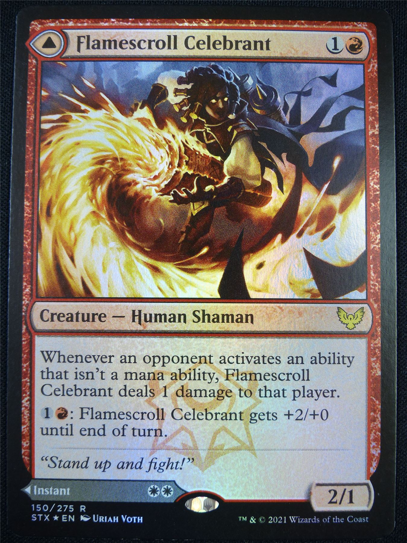 Flamescroll Celebrant Foil - STX - Mtg Card #FE