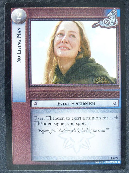 No Living Man 8 C 90 - played - LotR Cards #WQ