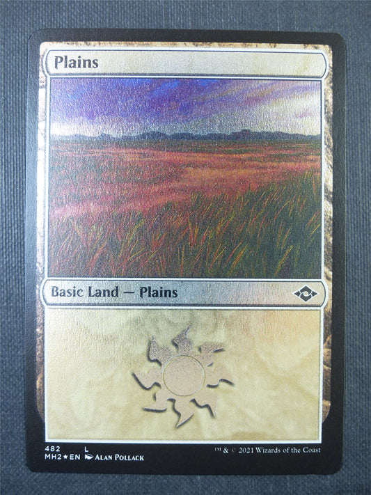 Plains Etched Foil - Mtg Card #8XD
