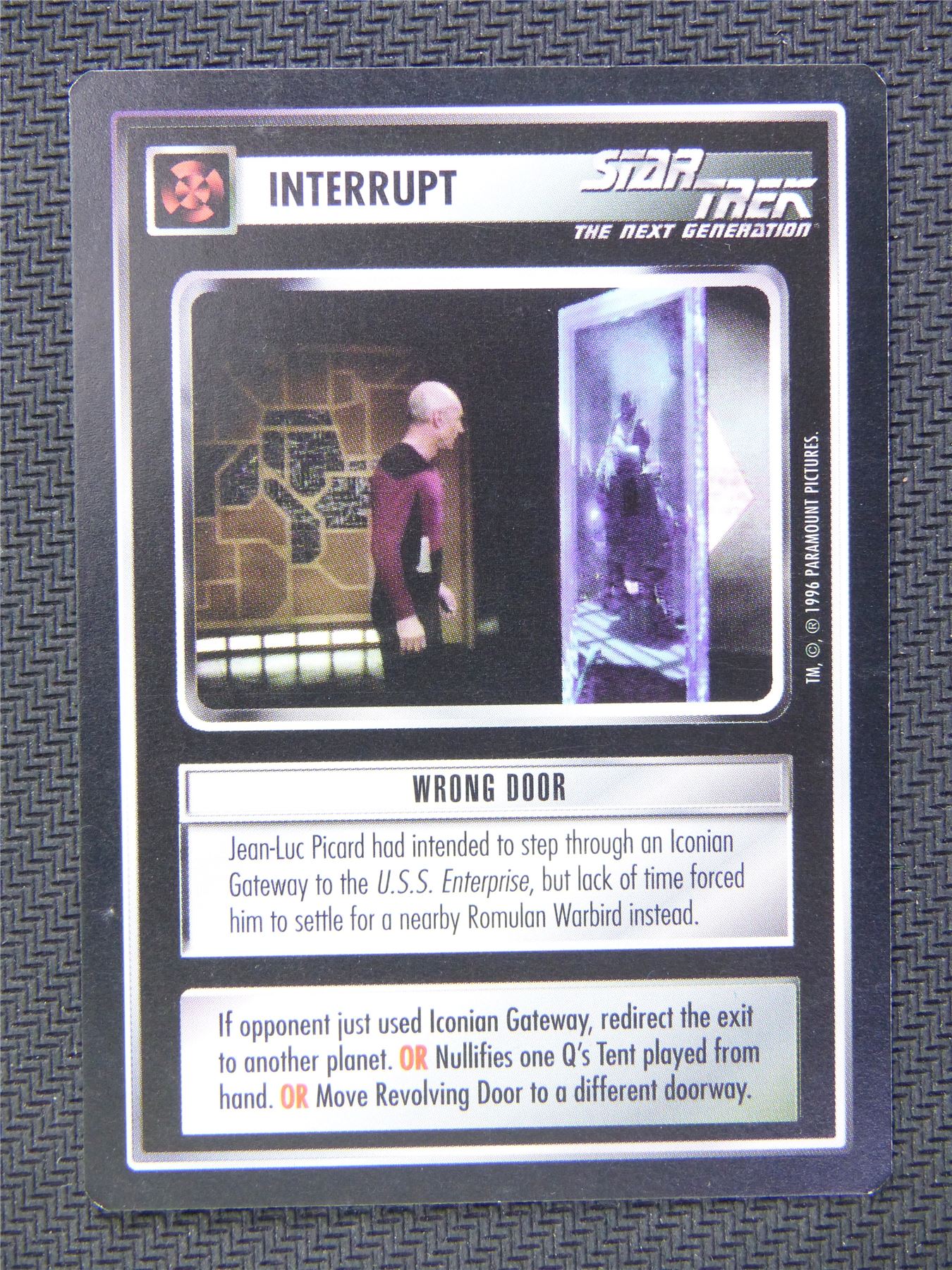 Interrupt Wrong Door - Star Trek CCG Next Gen #53J