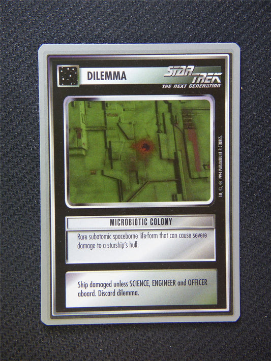 Dilemma Microbiotic Colony - Star Trek Silver Border Card Decipher #2E3