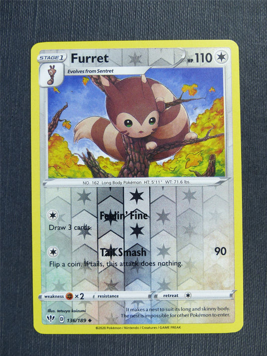 Furret 136/189  Reverse Holo - DAA - Pokemon Card #3BJ