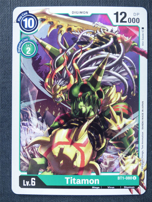 Titamon BT1-080 U - Digimon Cards #R1