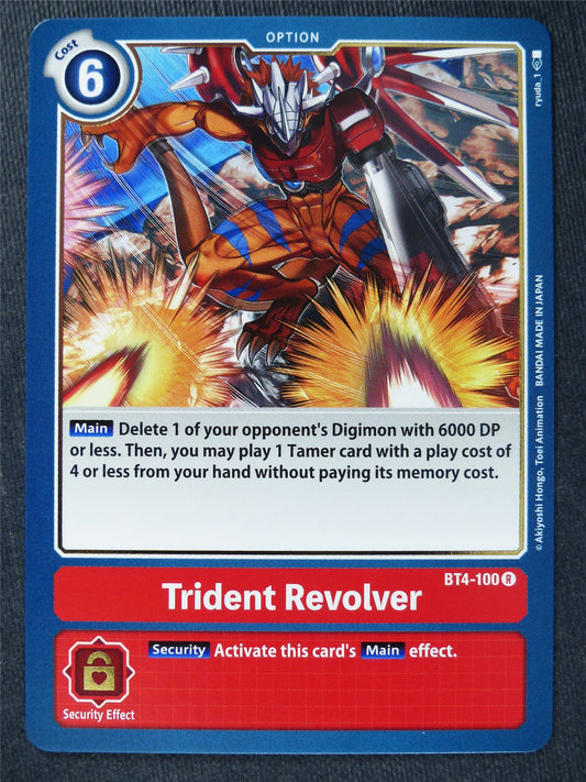 Trident Revolver BT4-100 R - Digimon Cards #YN