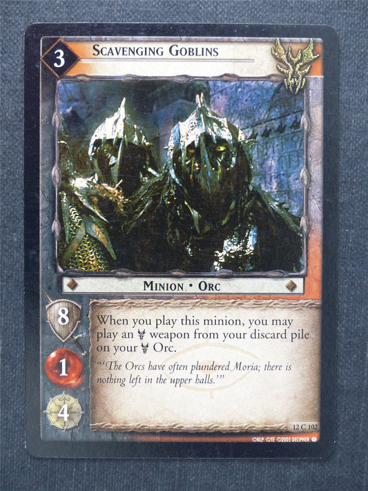 Scavenging Goblins 12 C 102 - LotR Cards #M5