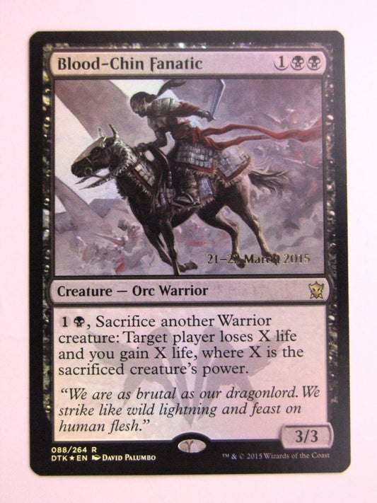 MTG Magic Cards: BLOOD-CHIN FANATIC FOIL Promo # 24J84