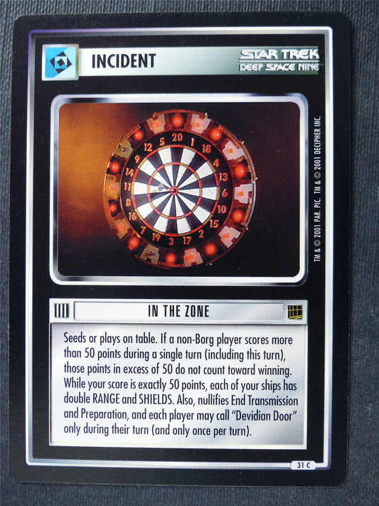In the Zone - DS9 - Star Trek Card #4TB