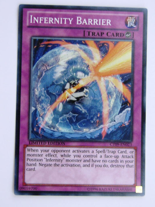 Yugioh Played Cards: INFERNITY BARRIER CT09 SUPER RARE # 31B5