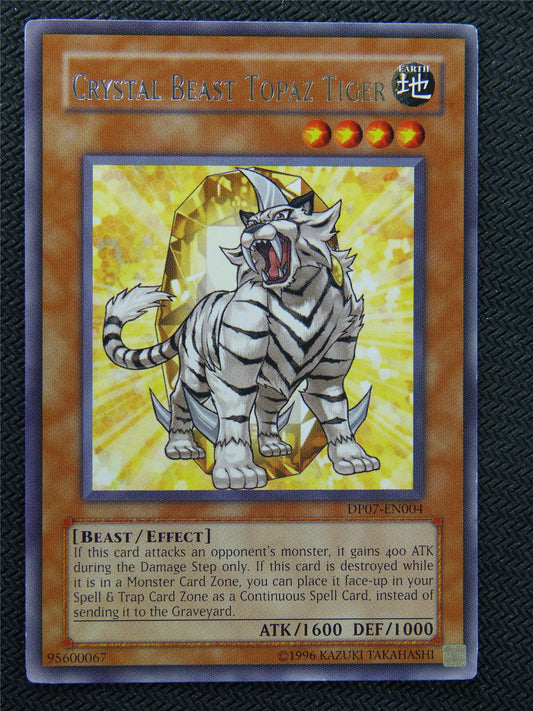 Crystal Beast Topaz Tiger DP07 Rare - Yugioh Card #8OD