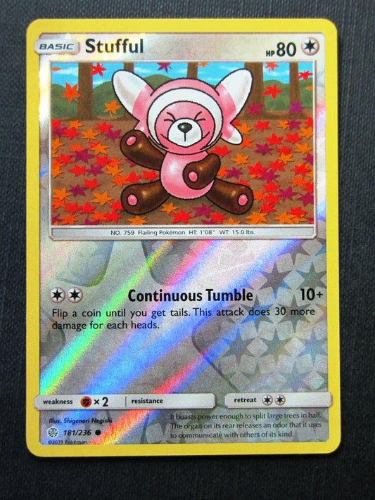 Stufful 181/236 Reverse Holo - Cosmic Eclipse - Pokemon Cards #K2