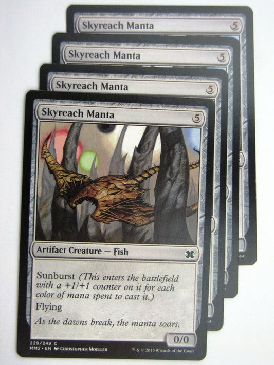 MTG MODERN MASTERS TWO: SKYREACH MANTA x4 # 28B91