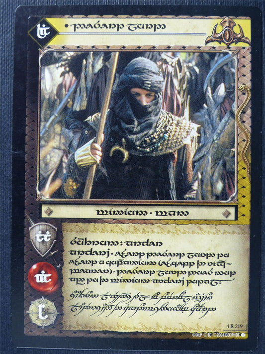 Desert Lord 4 R 219 - Elvish LotR Card #3O0