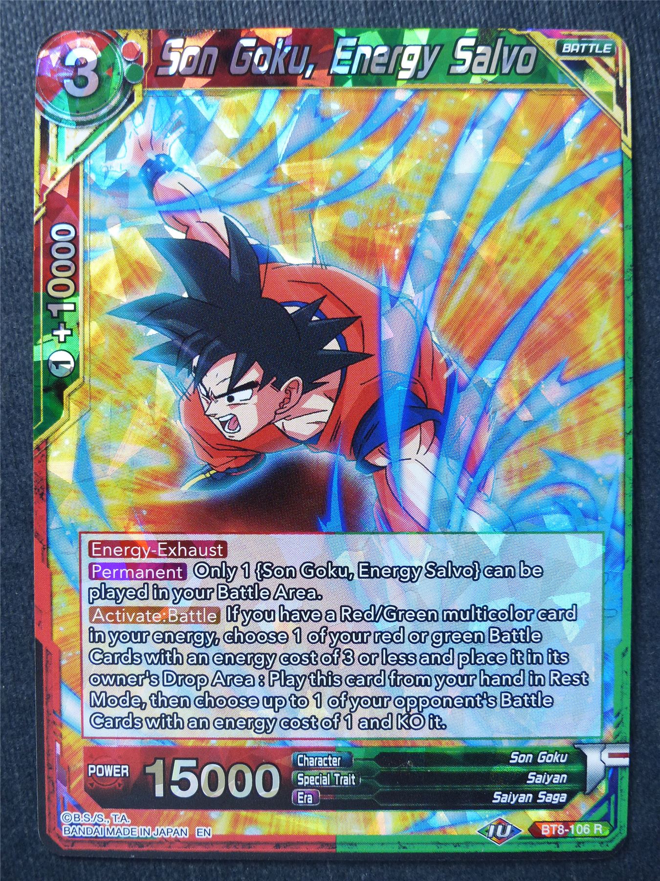 Son Goku Energy Salvo R - Dragon Ball Super Cards #JG