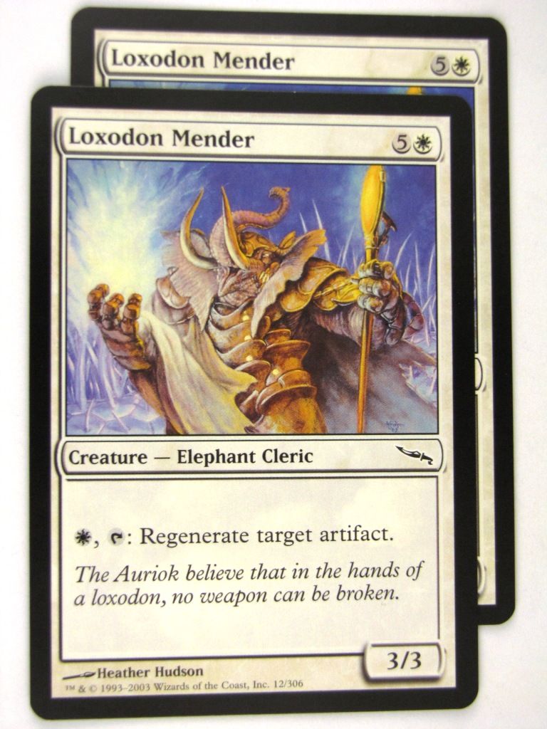 MTG Magic: the Gathering Cards: LOXODON MENDER x2: MRD