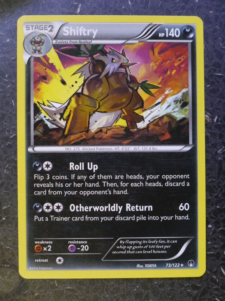 Pokemon Cards: SHIFTRY 73/122 RARE # 6A19