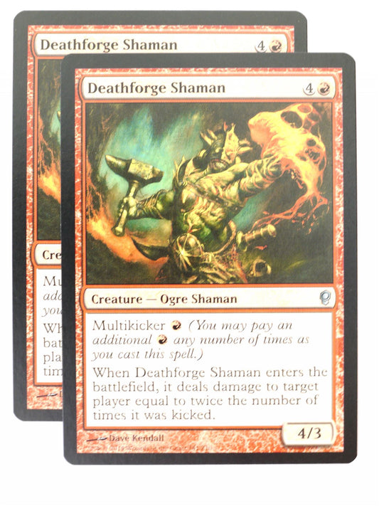 Mtg - Conspiracy - 2x Deathforge Shaman