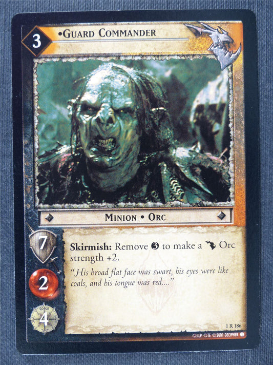 Guard Commander 1 R 186 - LotrR Cards #3CT