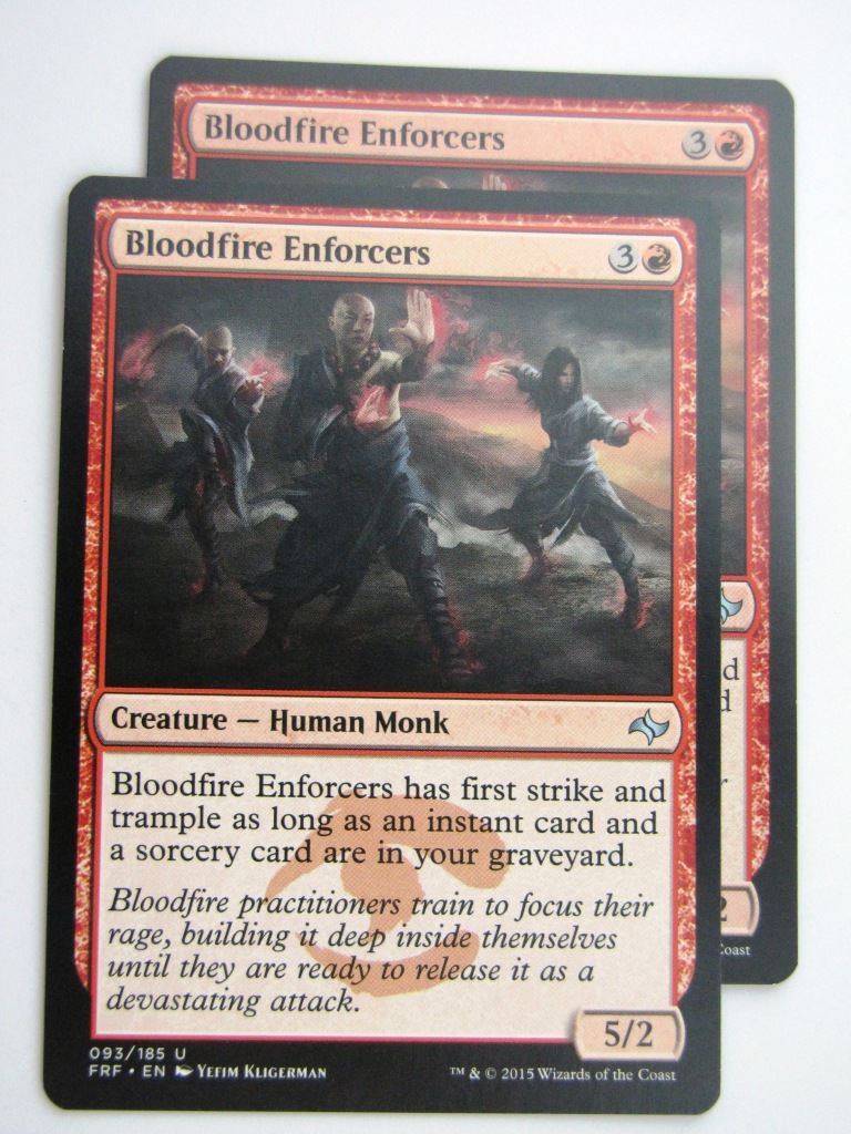 MTG Magic Cards: Fates Reforged: BLOODFIRE ENFORCERS x2 # E60