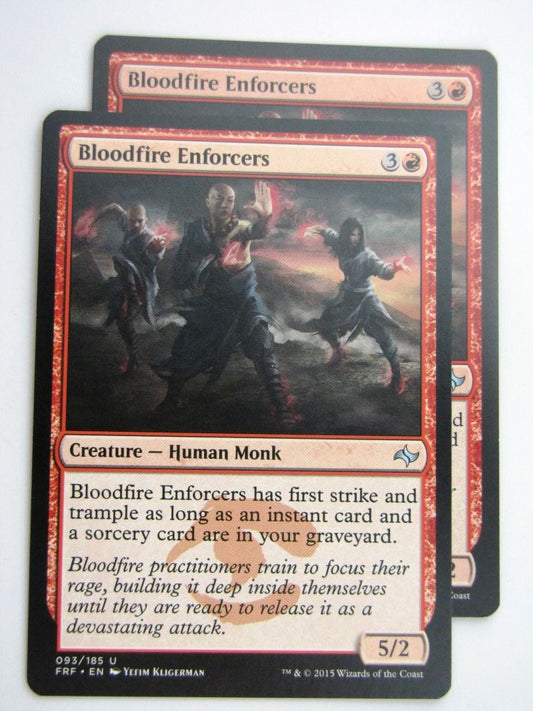 MTG Magic Cards: Fates Reforged: BLOODFIRE ENFORCERS x2 # E60