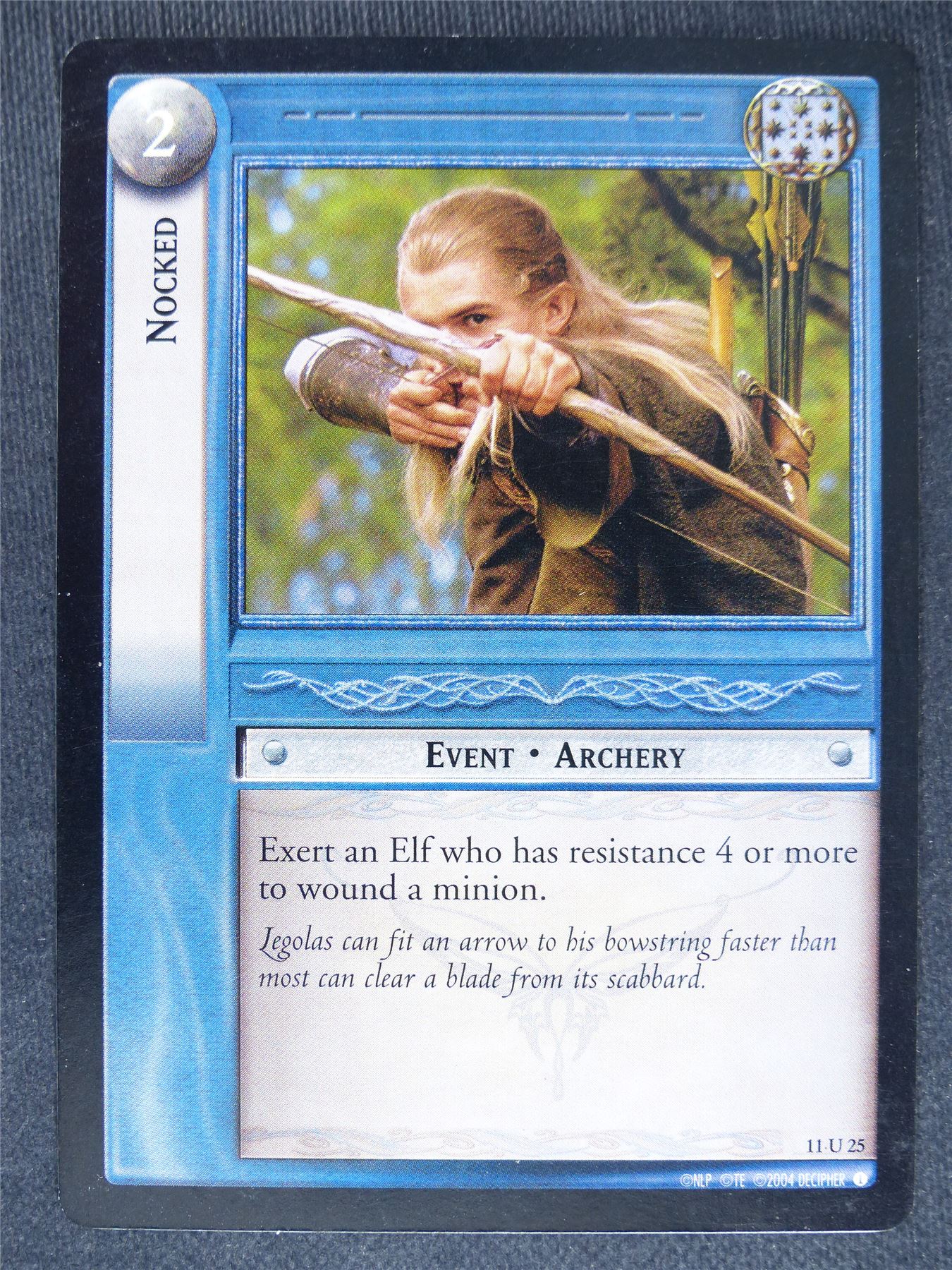 Nocked 11 U 25 - played - LotR cards #D2