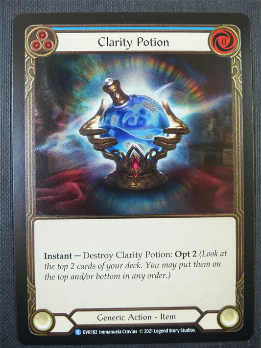 Clarity Potion Blue Cold Foil - 1st ed Everfest - Flesh & Blood Card #6FG