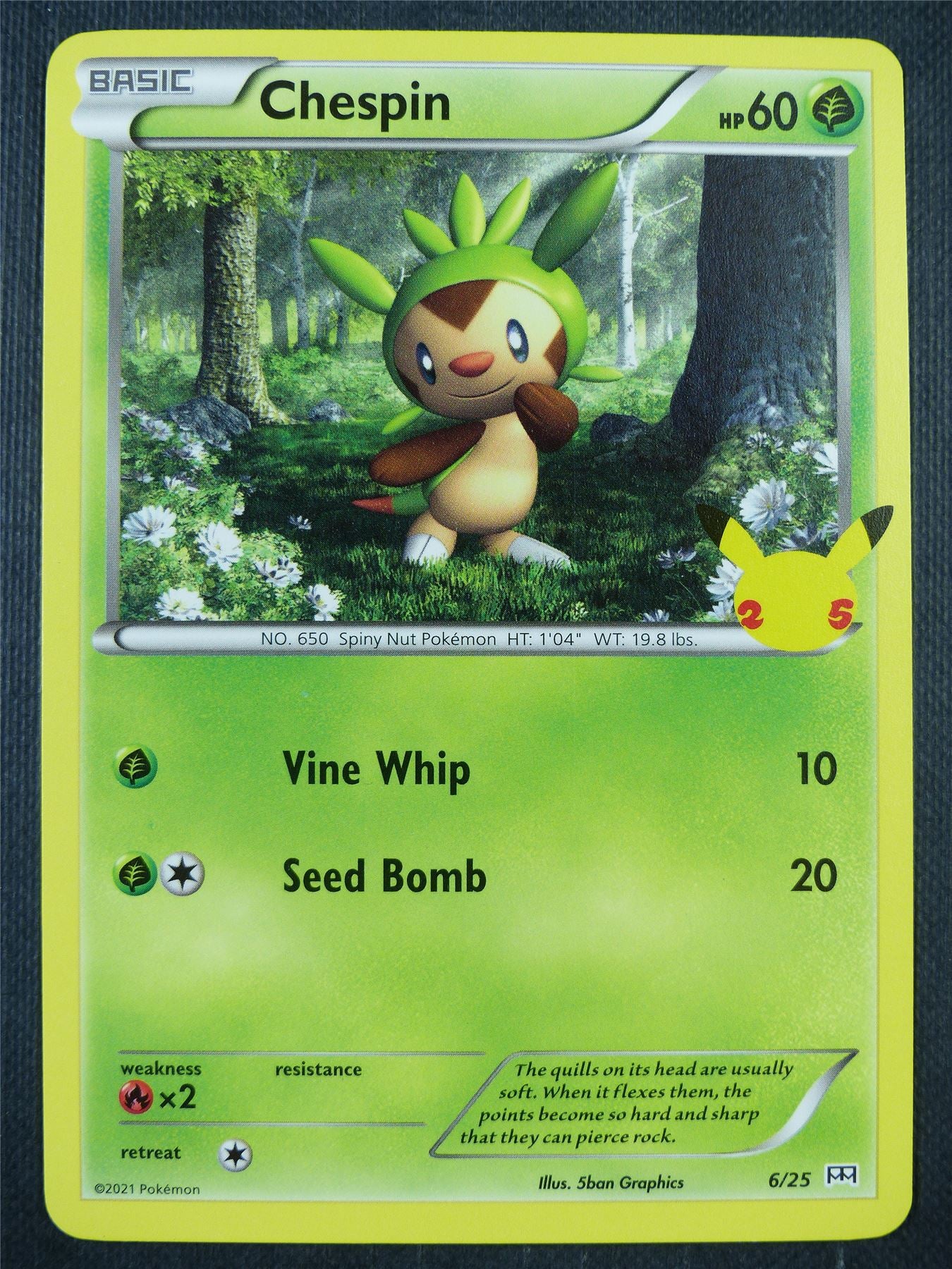 Chespin 6/25 - Pokemon Card #8WX