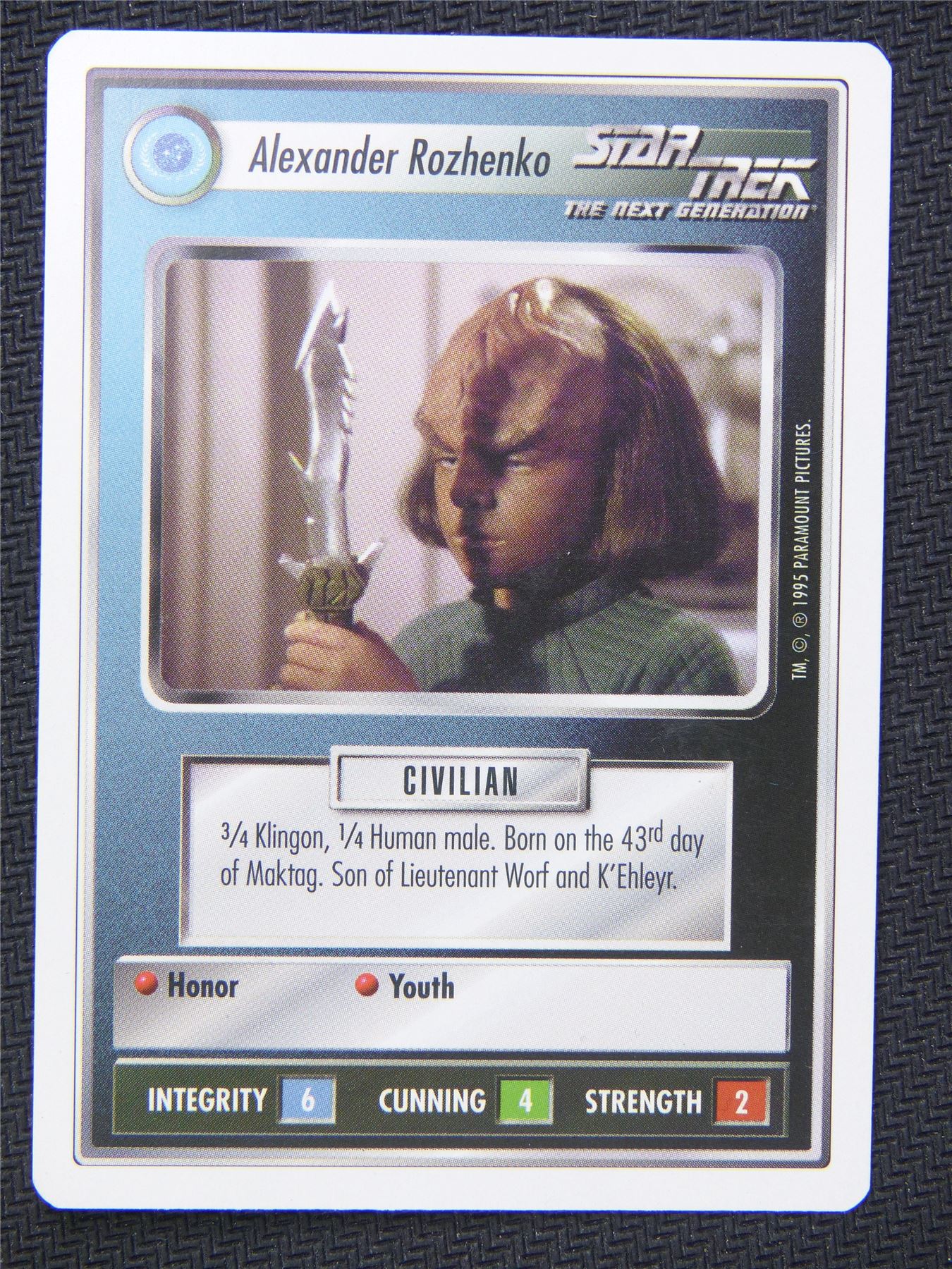 Alexander Rozhenko White Border - Star Trek Next Gen Card #4NP