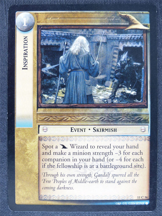 Inspiration 11 C 36 - played - LotR cards #DT