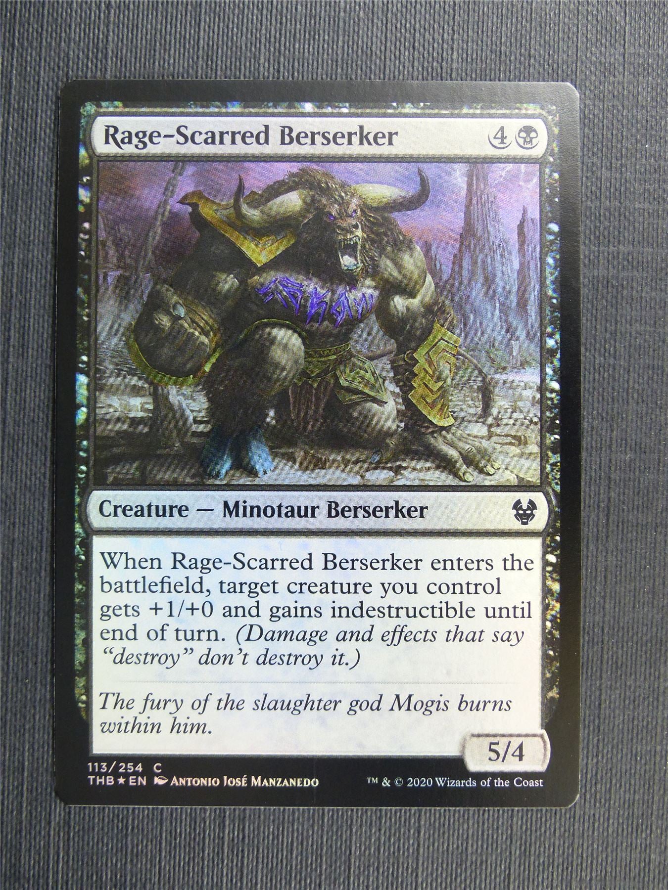 Rage-Scarred Berserker Foil - Theros Collector Ed - Mtg Magic Cards #3MG