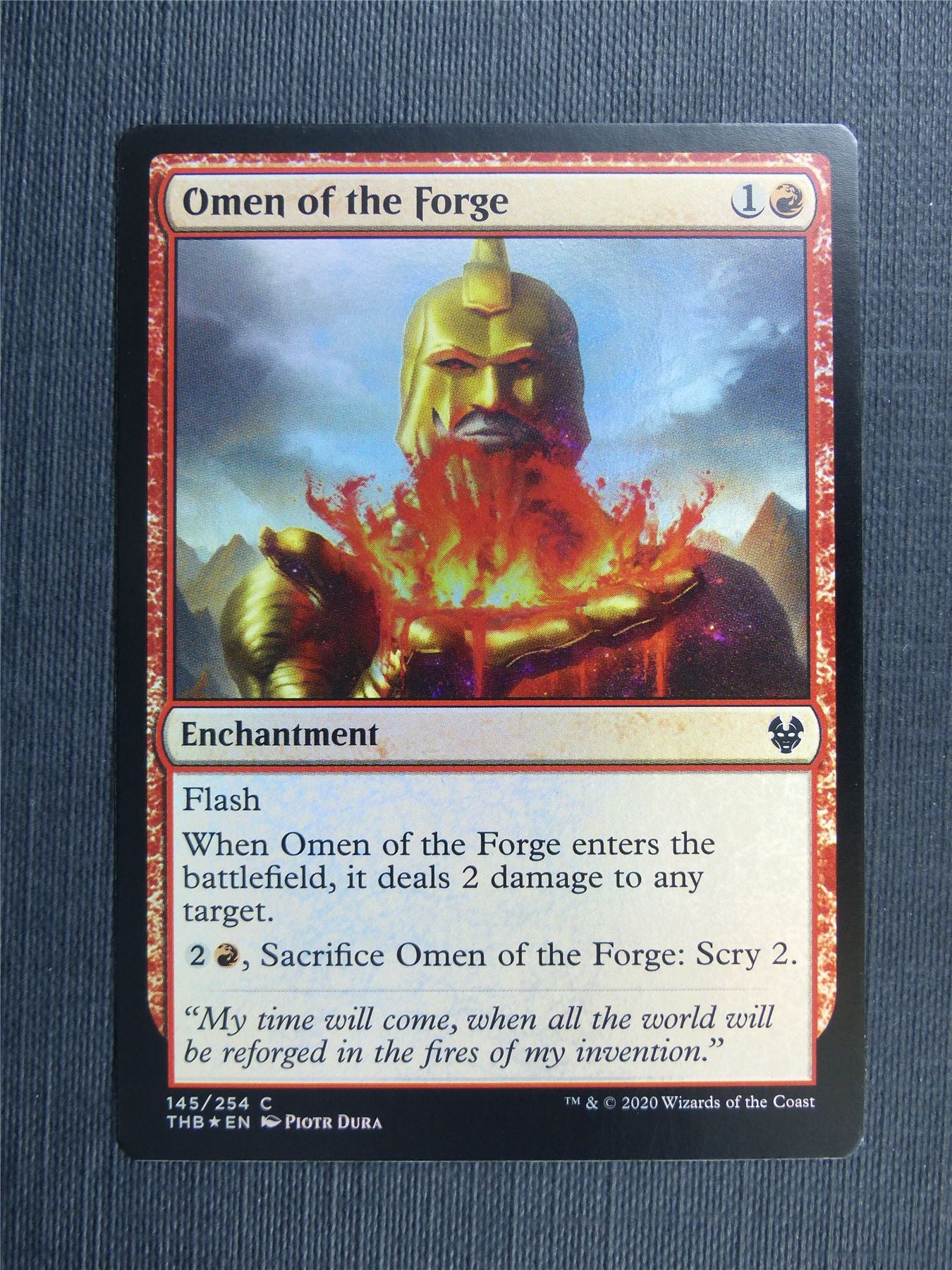 Omen of the Forge Foil - Theros Collector Ed - Mtg Magic Cards #3MQ