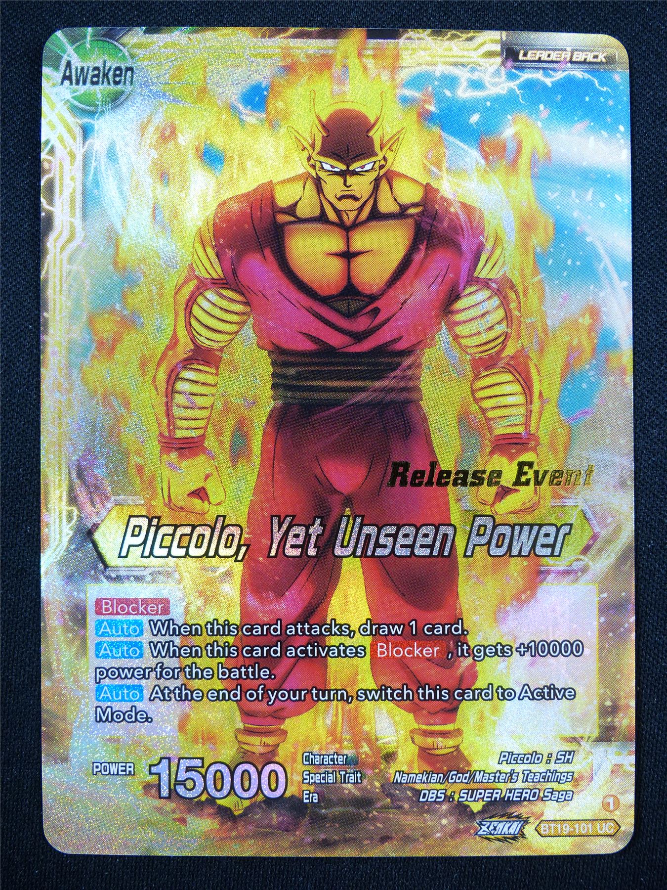 Piccolo Yet Unseen Power Release Event Promo Foil - Dragon Ball Super Card #ZC