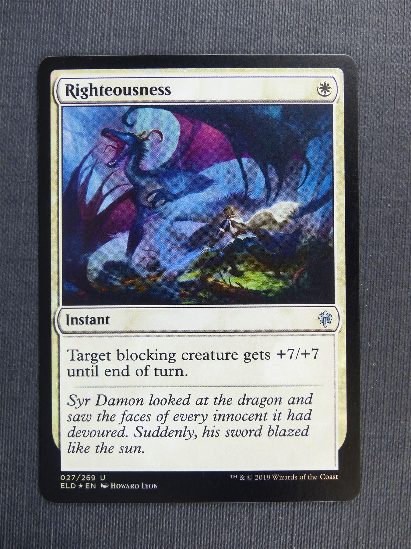 Righteousness Foil - Mtg Magic Cards #37D