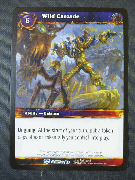Wild Cascade 16/198 - WoW Card #13W
