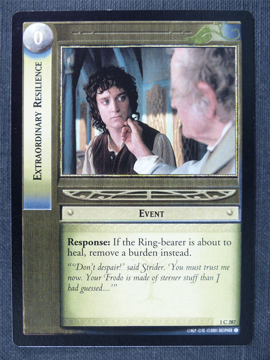 Extraordinary Resilience 1 C 287 - LotrR Cards #3ES