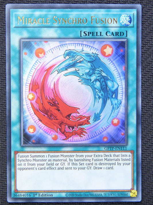 Miracle Synchro Fusion GFTP Ultra Rare 1st Ed - Yugioh Card #4LI