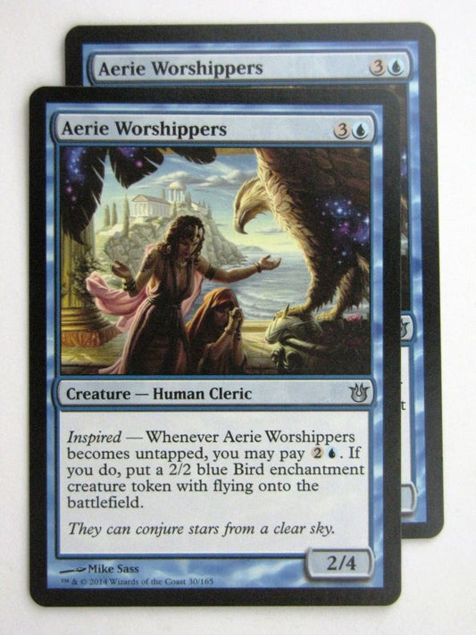 MTG Magic Cards: AERIE WORSHIPPERS x2 Born of the Gods # 24E69