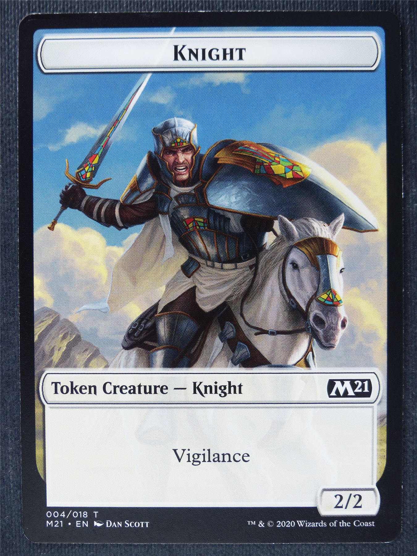 Knight Token - Mtg Magic Cards #T5