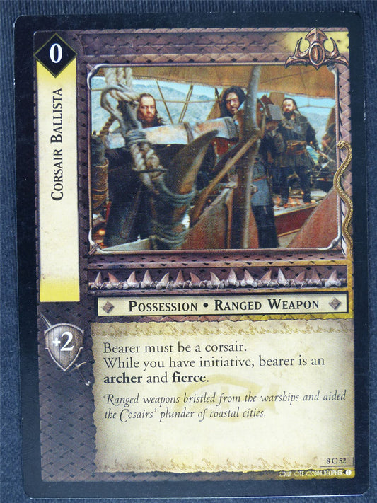 Corsair Ballista 8 C 52 - played - LotR Cards #FA