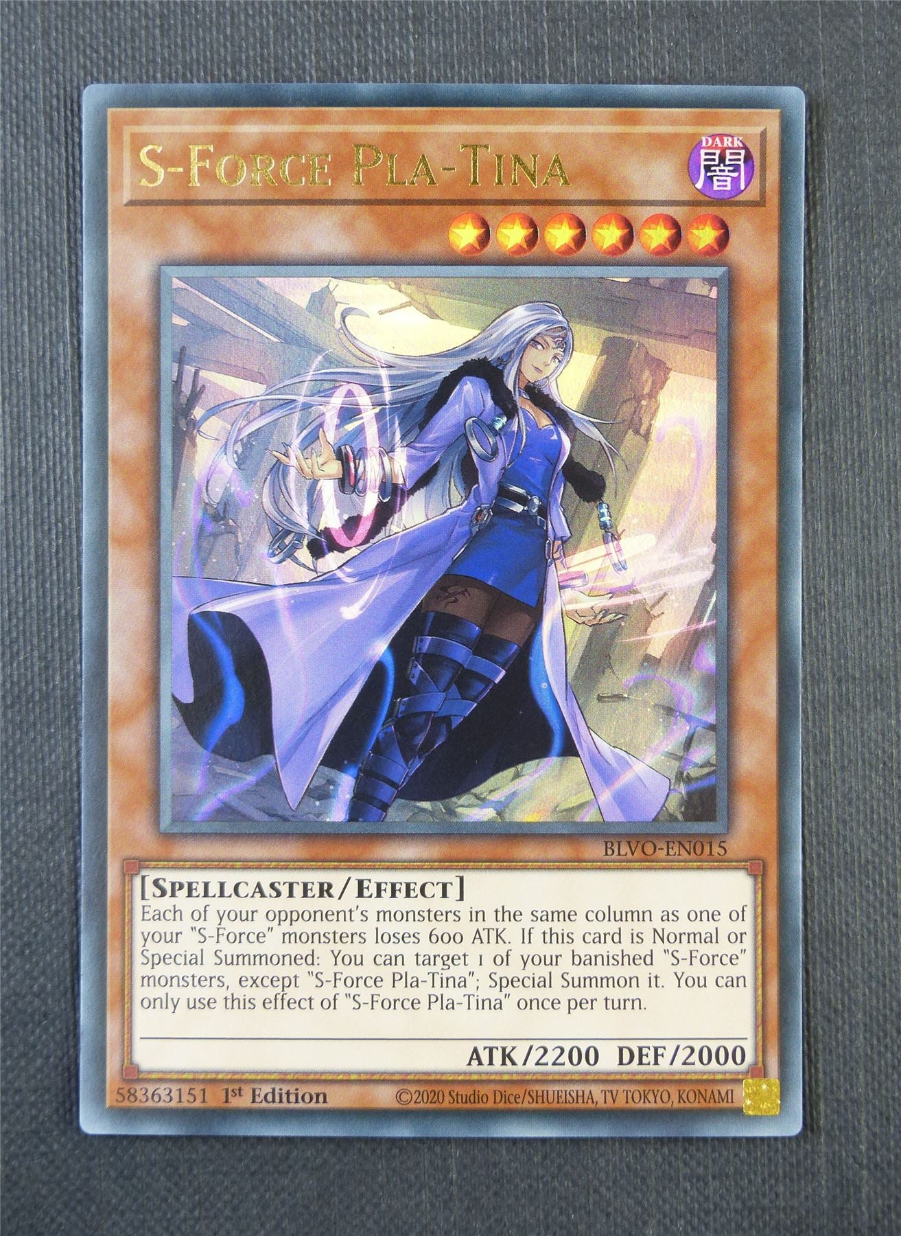 S Force Pla Tina BLVO 1st Ed - Ultra Rare - Yugioh Card #7DI