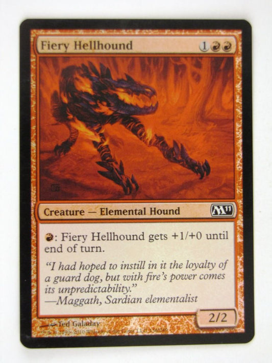 Mtg FOIL - FIERY HELLHOUND - played