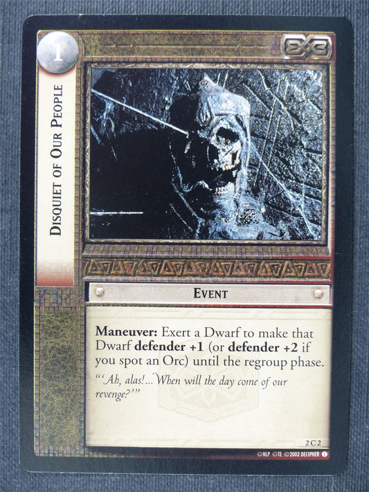 Disquiet of Our People 2 C 2 - LotrR Cards #3EL