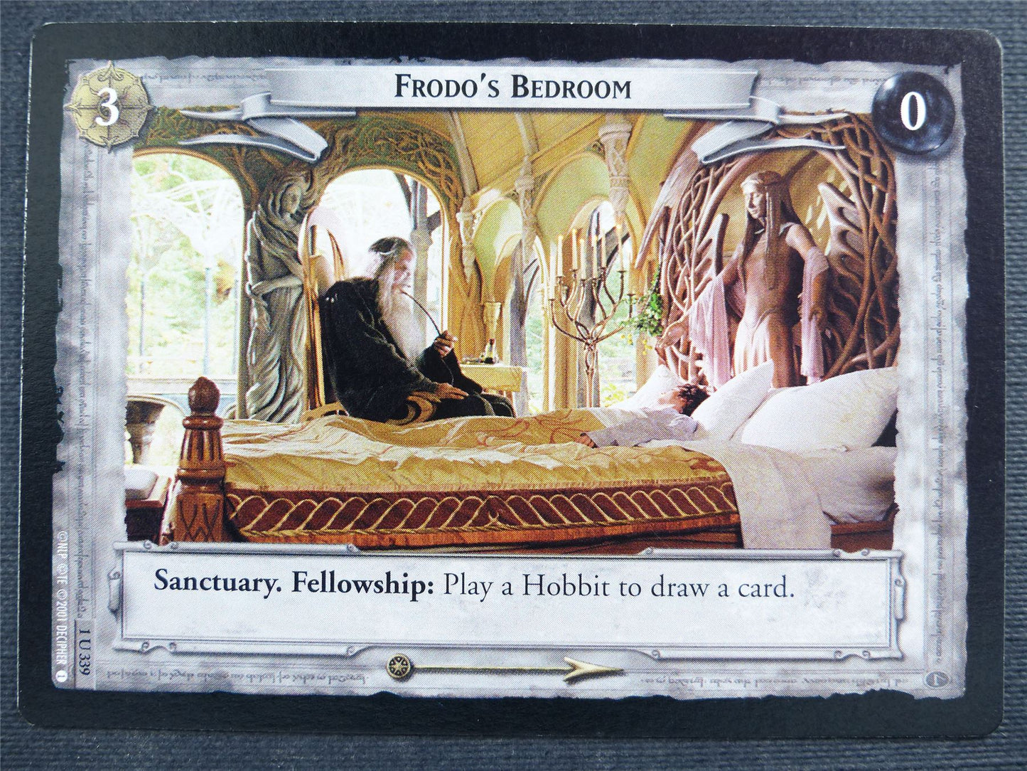 Frodo's Bedroom 1 U 339 - LotR Cards #2RI