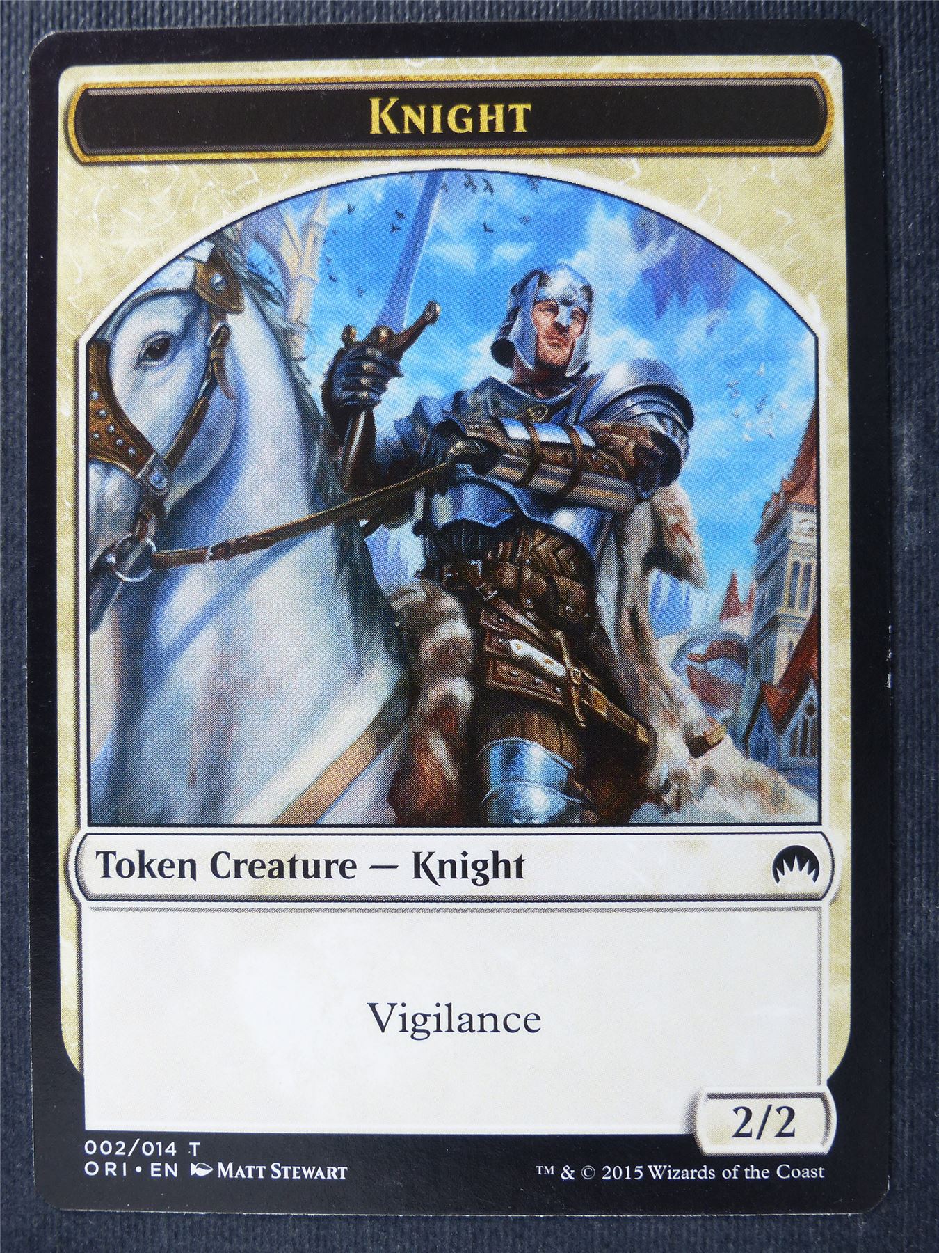 Knight Token - Mtg Card #3VE