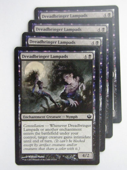 MTG Magic Cards: DREADBRINGER LAMPADS x4 Journey to Nyx playset # 24B71