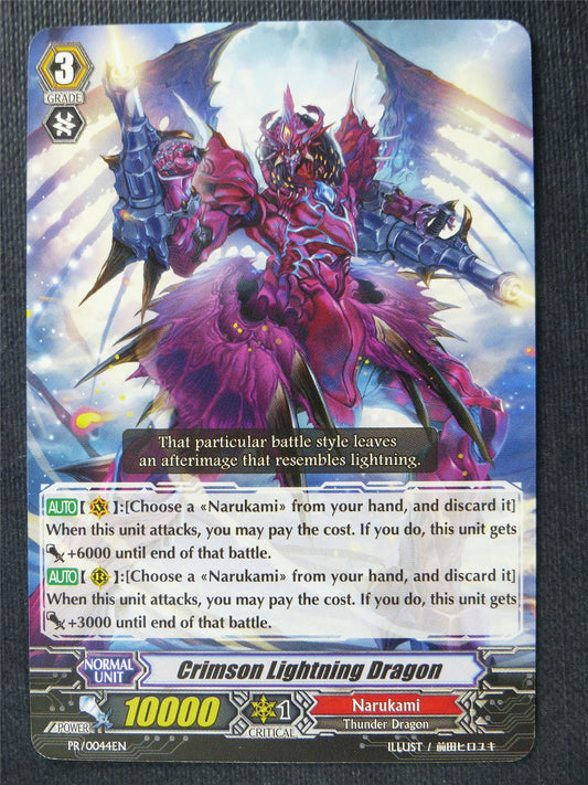 Crimson Lightning Dragon PR - Vanguard Card #4IA